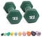 MYGA Hex Dumbbells - Pair of Neoprene & Cast Iron Hexagonal Dumbbell Hand Weights for Women and Men at Home & Gym - Weight: 1 kg