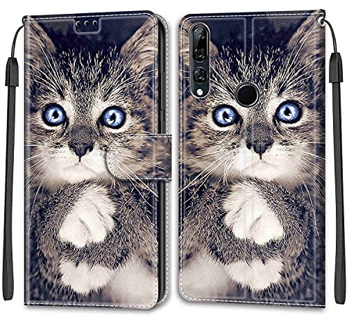 Feyten Kompatibel mit Huawei P Smart Z/Y9 Prime 2019/Honor 9X/9X Pro Hülle, PU Leder Handyhülle Klappbar Schutzhülle Wallet Kartenfach Magnet Klapphülle Flip Case Cover Lederhülle (Kat 1)