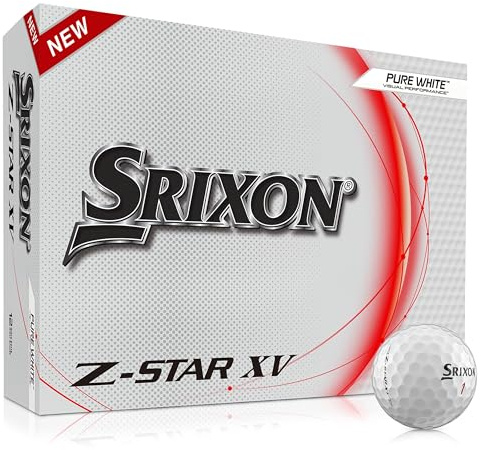 Srixon Z-Star XV Golf Balls, Z-Star XV 8, White
