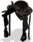 INLIFE Western-Sattel, Halfter & Brustblatt Echtleder 17 Schwarz,9.26kg,91354