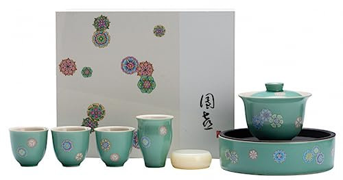 Service À Thé Kung Fu Fait À La Main Service À Thé pour Femme Service À Thé Chinois Gaiwan Service À Thé Vintage Service À Thé Coréen Service À Thé Assortiment De Thé Service À Thé en Porcelaine