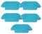 PHONME Paños de mopa for Cecotec for Conga 4090 Series 4090 4690 5090 6090 Piezas de aspiradora Limpieza mopa Almohadillas de Repuesto Recomendable (Color : 2set)