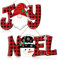2 Stück Christmas Joy Noel Brief Türschild Dekorationen, Weihnachten Holz Wanddekoration Zwerg und Schneemann Schilder Rot Büffel Plaid Ornamente Hängeschild für Xmas Party Winter Home Holiday Joy