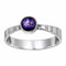 JEWELFORCE Amethyst-Edelstein-Bandring für Herren und Damen, Bandringgröße, Geschenkartikel, 925er-Sterlingsilber, handgefertigter Schmuck JSR-119F_47 (15.0)