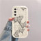 Farfalla Custodia Onda Silicone Morbido Compatibile con Samsung Galaxy S20 FE Bianco Cover
