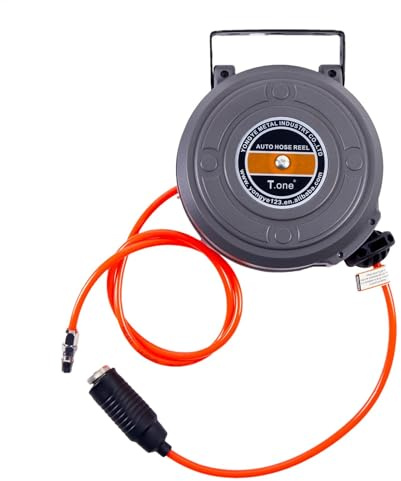 Rouleaux de tuyaux extérieurs - bobine de tuyau monté sur le mur | retour à la fente de tuyau d'extérieur, bande transmise pour compresseur d'air de résistance UV