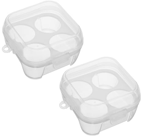JUMPLAWN 2pcs Outdoor Egg Storage Box Fire Blanket Insulation Pads Dispenser Feeder Eater Cone Filter Holder Electric Housing Mattress Protector Heat Shield Insulation Pad Transparent Pp