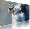 Alfombrilla Ratón XXL Bianco Accesorios Escritorio Protector Mesa Tapete Gatto Alfombrilla Gaming Mouse Pad 1000x500x3mm Desk Mat Tapete Impermeable Base Antideslizante, para PC Gamer Oficina d-40