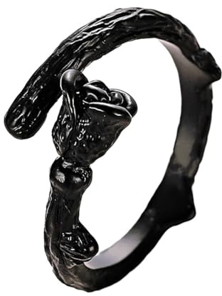 Healeved Lustiger Ringrose Kupfer Schwarz für Frauen Halloween Mottoparty