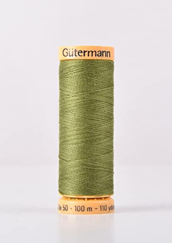 Gutermann Natural Cotton 100m Quilting Sewing Machine Sewing Thread Green - 9924