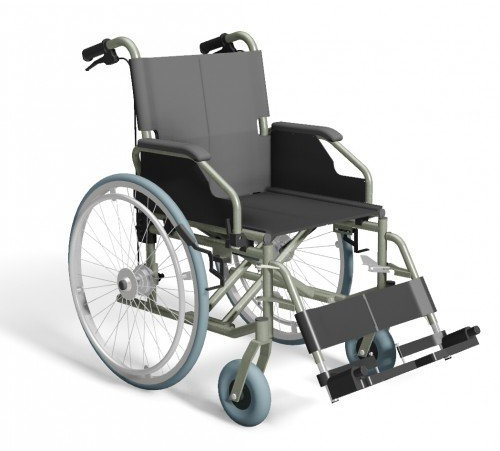 Trendmobil Rollstuhl TMB Faltrollstuhl inkl. Trommelbremse Reiserollstuhl mit Steckachsensystem Sitzbreite 48 cm
