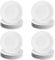 Argon Tableware 24x White Wide Rimmed Dessert/Small Dinner Plate 19cm (7.5) - Desert Serving Dinner Set Bread Plate - Microwave and Dishwasher Safe