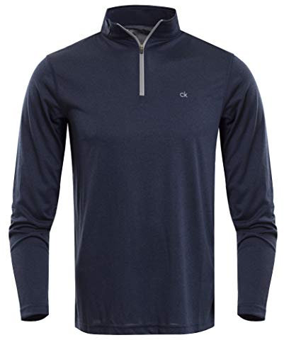 Calvin Klein Golf Herren Harlem 1/4 Zip Pullover - Marine - L