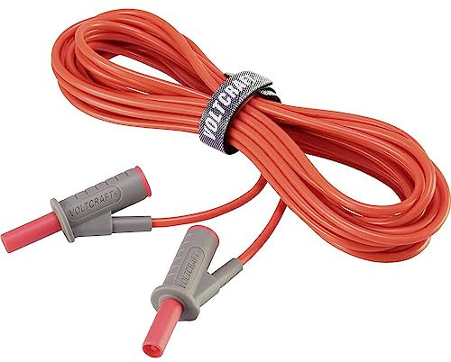 VOLTCRAFT MSB-501 Sicherheits-Messleitung Lamellenstecker 4 mm Lamellenstecker 4 mm 5.00 m Rot 1 St.