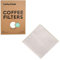 Earthtopia Set de 3 filtres à café réutilisables en tissu | 100% chanvre | Filtre à café définitif réutilisable et Multi-usage (convient à Chemex FS-100)