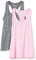 Amazon Essentials Damen Active Quick Dry Tech Stretch Racerback-Tanktop (in Übergröße erhältlich), 2er-Pack, Hellrosa/Schwarz Space-dye, L