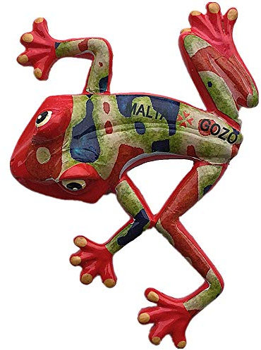 Frosch von Gozo Island Malta 3D Kühlschrankmagnet Reise Souvenir Geschenk Home Küche Dekoration Magnetaufkleber Malta Kühlschrankmagnet Kollektion