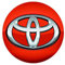 Toyota Aygo PZ406986702H Véritable cache-moyeu, orange torsadé, 07/2014, pièce OEM