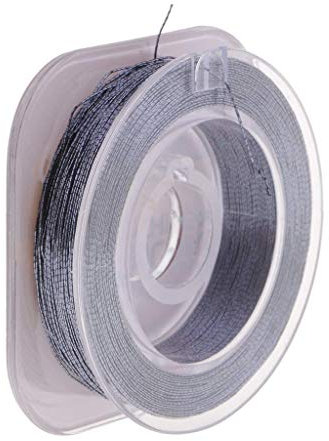 Inzopo Schlaggarn - Angeln Angelrute Bau Reparatur Gewinde Rutenführung Wickelschnur grau