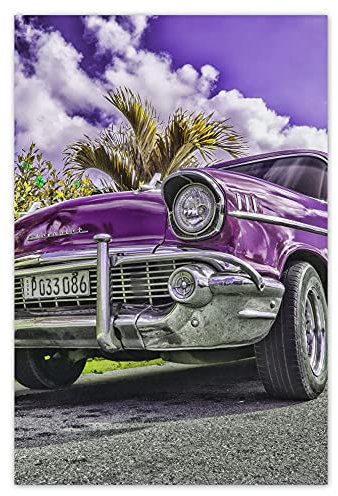 Wandsticker No.H3392 Car 80 x 120 cm, Violett