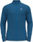 Odlo Herren FLI Midlayer mit durchgehendem Reißverschluss, Indigo Bunting Melange, M