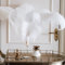 DUDNJC Lot de 10 plumes d'autruche blanches naturelles en vrac, longues queues pour décoration de fête, mariage, centre de table, festival, vases, décoration de fête de Noël, décoration d'intérieur