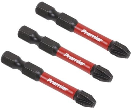 Sealey 3pc 50mm Pozi #3 Impact Power Tool Bit Set - AK8234