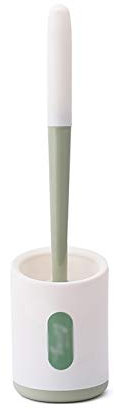 Escobilla Baño/Escobilla y Portaescobillas de Baño Cepillo de inodoro Cerdas de nylon de pared perforadas de 360 ​​grados Cepillo de baño de limpieza de 360 ​​grados con base (rosa / verde / azul) Esc