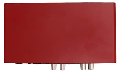 USB Live Sound Card, USB 2.0 Drive Free Red Mini Low Cut High Pass Filter Scheda Esterna USB Mixing Digitale per Chitarra per Computer per Telefono Cellulare