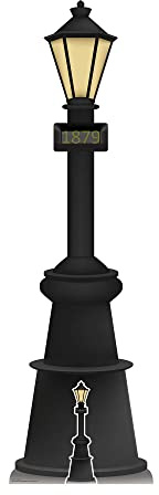 Star Cutouts SC4211 Victorian Lamp Post Large Cardboard Cutout - Ideal For British Theme