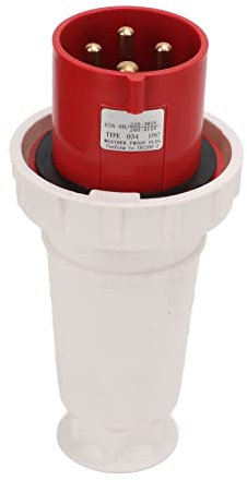 Tyenaza Connecteur De Prise Industrielle, Type Montage en Surface Prise Industrielle étanche IP67 à 4 Broches 220V‑380V 240V‑415V