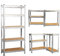 shine planet 5 Tier Garage Shelves Metal Storage Shelves, Heavy Duty Shed Storage Racking for Warehouse Workshop Office(Silver,70x30x150cm) 1pcs