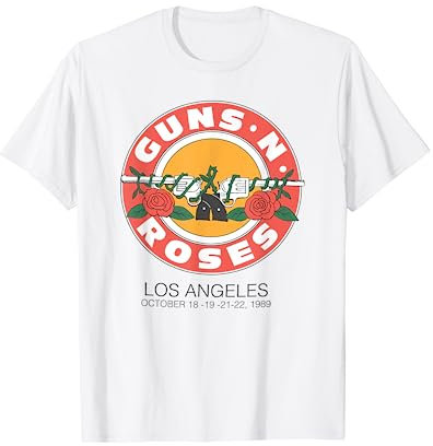 Official Guns N’ Roses 1989 Bullet Seal LA T-Shirt