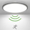 zemty LED Deckenleuchte mit Radar Bewegungssensor 19W 5000K, Flache Lampe mit Bewegungssensor Innen, 22cm 1800LM Runde Deckenleuchte Bewegungssensor IP44 Wandleuchte für Balkon Keller Flur Garage
