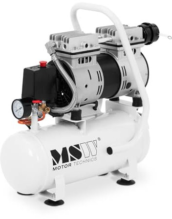 MSW MSW-AIIR MINI9OFC Kompressor ölfrei 9 L 550 W Druckluft-Kompressor Luftkompressor