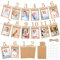 Nogeqi 12 Stück Fotogirlande 1. Geburtstag Mädchen, Kraftpapier Foto Girlande 1 Geburtstag Bildergirlanden 12 Monate, 1 Bis 12 Monate Foto Banner für Baby Taufe Hängende Wanddekoration