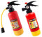 TOYANDONA 2St Feuerlöscher-Innenaufkleber für Kinder Feuerwehrmann-Kostüm interaktives Spielzeug Kinder Outdoor Spielzeug slico Feuerlöscher Spielzeug für Kinder Wasserfeuerlöscher
