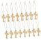 DRESSOOS 50 Stück Festival-Kreuz-Ornament Kreuzdekor kreuzförmiges Kreuz nach Hause Christbaum anhänger christbaumanhänger Haushaltskreuz religiöses Kreuz Bettwäsche aus Baumwolle