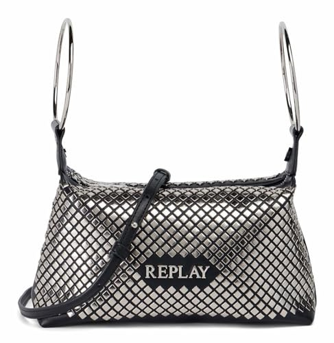 Replay Damen Handtasche mit Tragegriffen, Black 0098 (Schwarz), Einheitsgröße