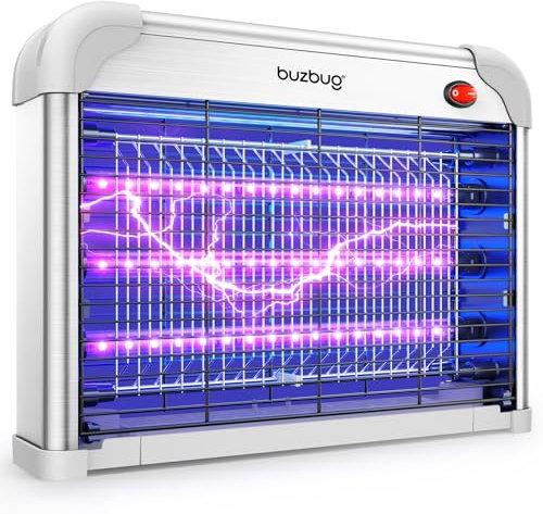 Buzbug LED Insektenvernichter, 3800V Starke Mücken- und Fliegenfalle,3 Lampen 10 Jahre Lebensdauer,Nachhaltig mit geringerem Stromverbrauch, Mückenlampe, Mückenschutz, Mückenabwehr, Insektenfänger
