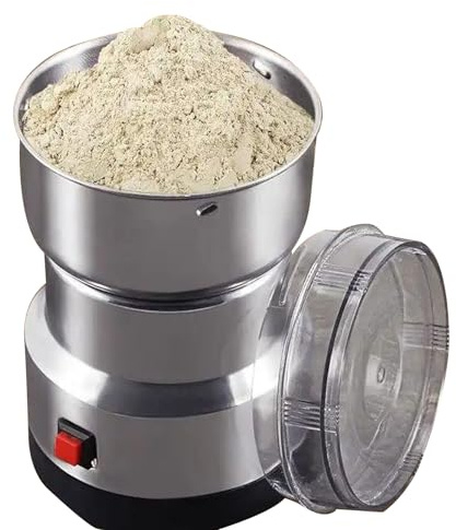 Motor Grinding Stone Mill Grain, 300g Commercial Stainless Steel Grain Grinder, High Grain Grinding Machine, Vanilla Flour Machine, for Grinding Grains, Roots