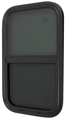 Ventana corredera para autocaravana, 38 x 61 cm, ventana de caravana con mosquitera, ventana para furgoneta