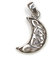 Drachensilber Keltischer Mond Anhänger Schmuck 925 Sterling Silber Unendlichkeit Kelten Mittelalter Schmuckstück