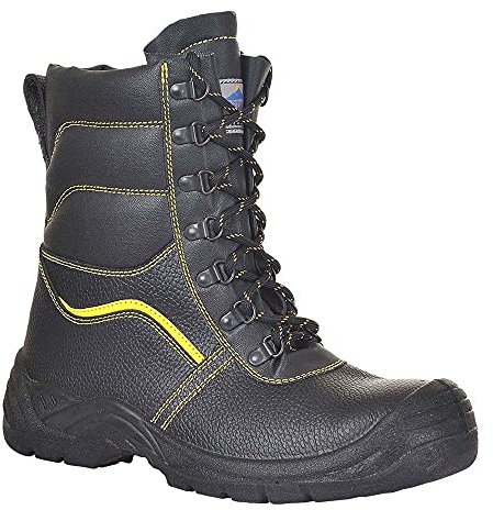 Portwest FW05 S3 Ci Stivali Antinfortunistici, Unisex - Adulto, SRC, Nero (Nero Bkgr), 42 EU (8 UK)