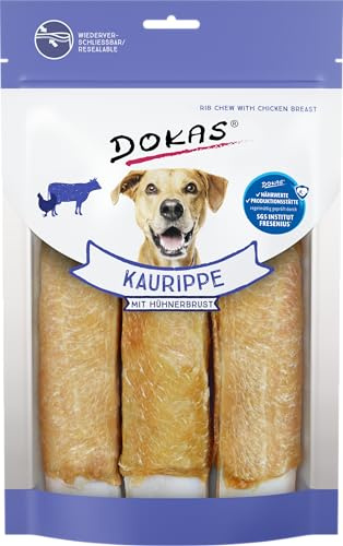 DOKAS Getreidefreier Premium Kausnack für Hunde – Ideal für große Hunde, 210 g (1er Pack)