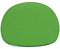 7even Filz Auflage Ovale Filzmatte 8mm Filz-Auflage-Polster Premium Exklusiv ideal für viele Klassiker Sidechairs (35,5 x 39, Grau/Grün)