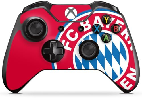 DeinDesign Skin kompatibel mit Microsoft Xbox One Controller Folie Sticker FC Bayern München Offizielles Lizenzprodukt FCB