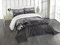 ABAKUHAUS New York Tagesdecke Set, NYC in Schwarz und Weiß, Set mit Kissenbezügen farbfester Digitaldruck, für Doppelbetten 264 x 220 cm, Grau
