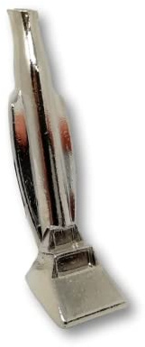 EKNA Zieh-Röhrchen – Schnupftabak Rohr – Zubehör Sniffer Set – Snorter Metall – Miniatur Staubsauger (Silber)