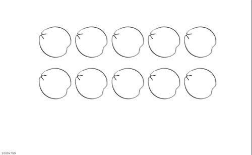 F-MINGNIAN-SPRING MR11 MR16 GU10 Leuchtmittel-Einbauleuchte, 10 Stück, 42x1.2mm